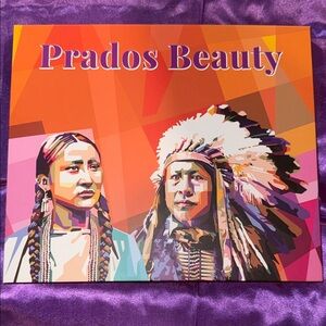 Prados Beauty by Steven Paul Judd Eyeshadow Palette, facial pads and clear bag